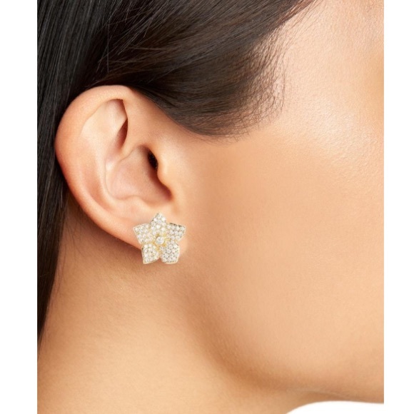 Kate Spade Blooming Pave Flower Stud Earrings - Picture 2 of 7